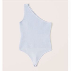 Abercrombie Ribbed One Shoulder Bodysuit